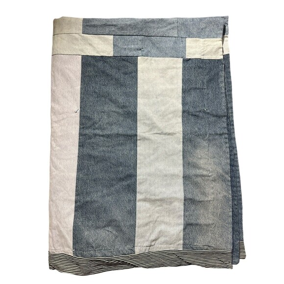 Vtg Levi Blanket Patchwork Jeans Blanket Upcycled Custom ONE OF A KIND - Picture 10 of 16